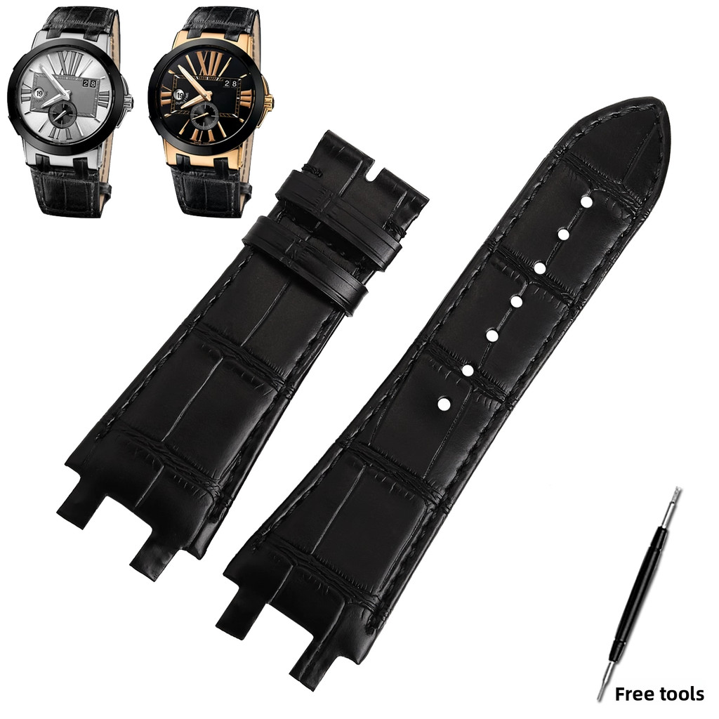 IMPORT Cowhide Strap For Ulysse Nardin BLAST Series 243 nautical manager 246 Genuine Leather Watch