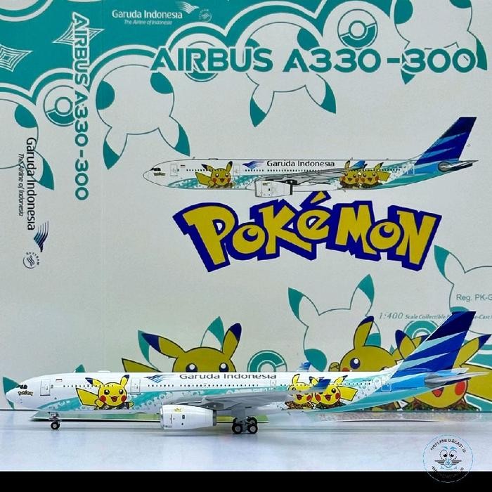 STOK TERBATAS  1/400 GARUDA INDONESIA AIRBUS A330-300 PK-GPY POKEMON PIKACHU JET GA-2 LIVERY NG