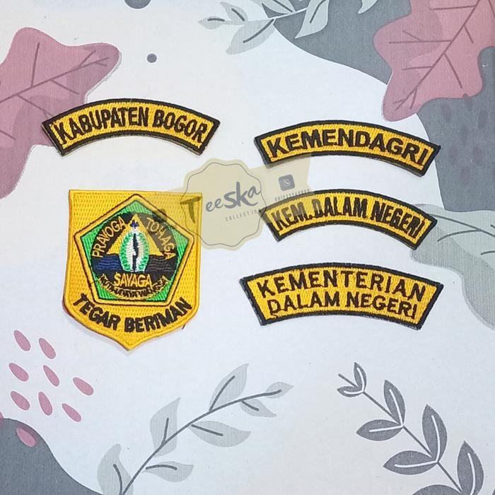 e73c- Bet / Badge Logo Dan Lokasi Seragam Pns Pemerintah Kabupaten Bogor