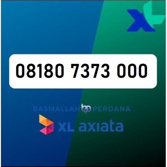 Nomor Cantik XB180 7373 000 Perdana XL 4G 5G YOP925