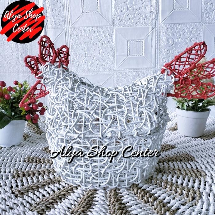 Keranjang Telur Ayam Rotan Sintetis Dekorasi Dapur Ukuran Xl Keranjang Wadah Tempat Telor Jumbo