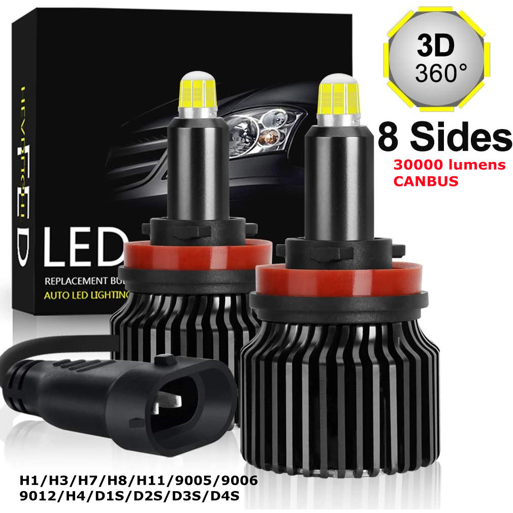 High Power 6K 360° BEAM 160W 30000 Lm H7 H11 H4 Canbus Car LED
