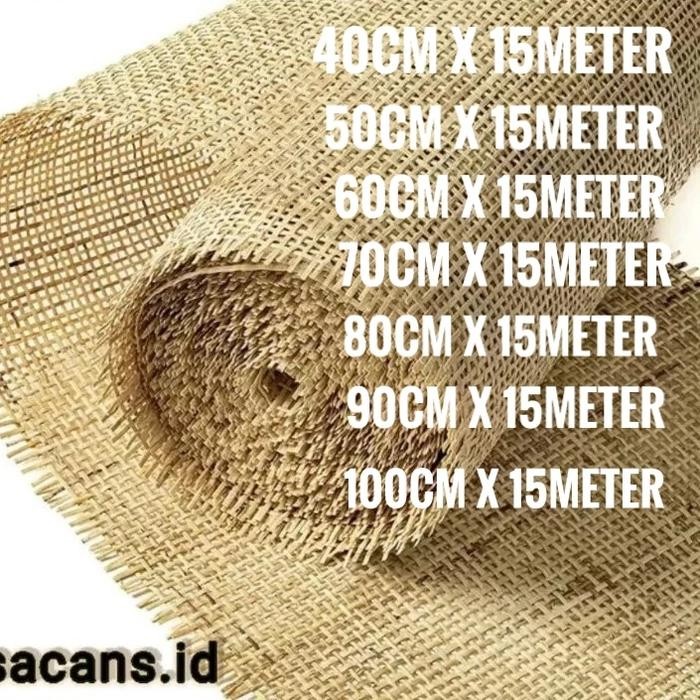 Rotan- Anyaman Lembaran Square/Webbing Rotan Square