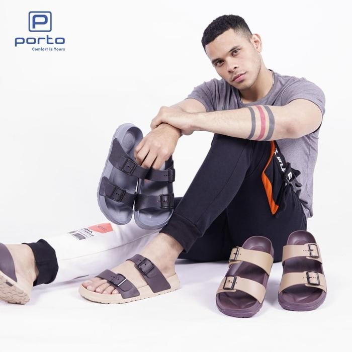 Super Sandal Slop / Sandal Karet / Sendal Jepit Pria Porto 1029 M