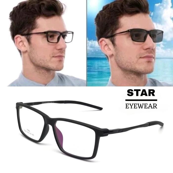 Promo Kacamata Pria Sport - Kacamata Free Lensa Minus - Frame Se3 Terbaru