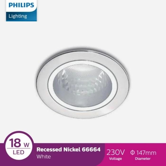 dfue- Rumah Lampu Philips Recessed Downlight 4 Inch 66664 White Putih