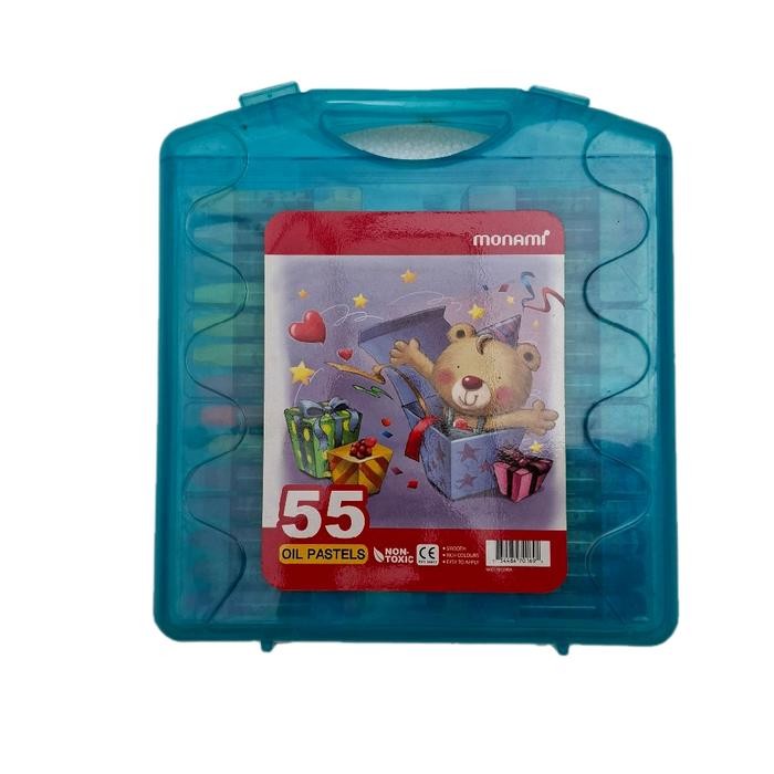 Monami Oil Pastel 55 Color Krayon Minyak Monami isi 60 pcs, Non Toxic, Made In China