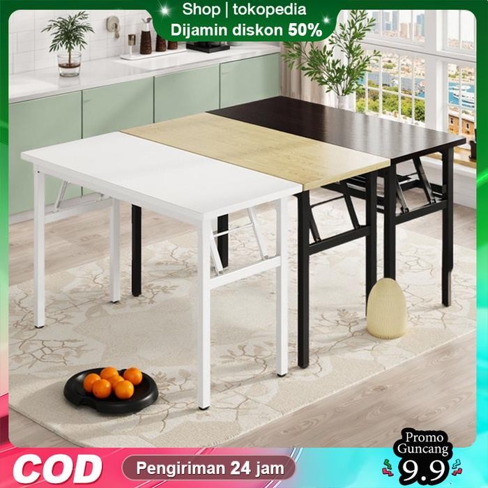 AK [COD] Flipper Table Meja Makan Lipat Set Koper Camping Outdoor Portable meja lipat meja lipat