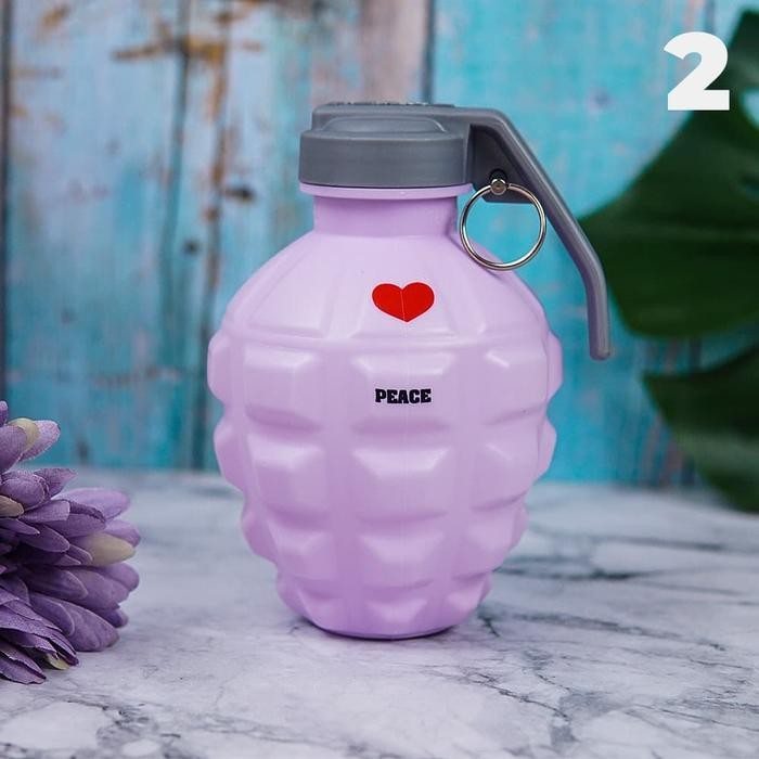wdfq- Botol Minum Air Granat Bahan Plastik Unik Premium Import Quality