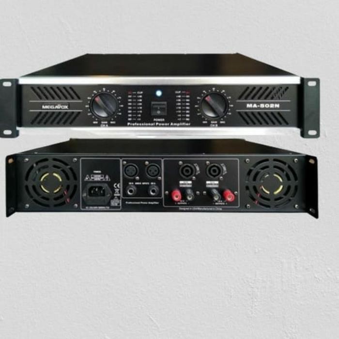 Paling Berkualitas Megavox Power Amplifier Ma502N Baru 1000 Watt Mantap Untuk Speaker 10/12/15 Inch