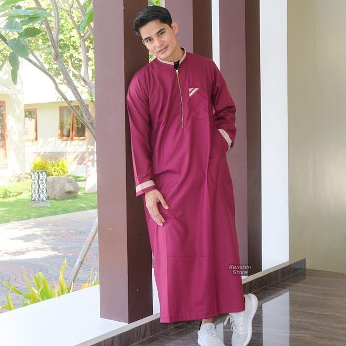 TERMURAH Gamis Pria Dewasa Remaja Baju Gamis Cowok Lengan Panjang NOVEL