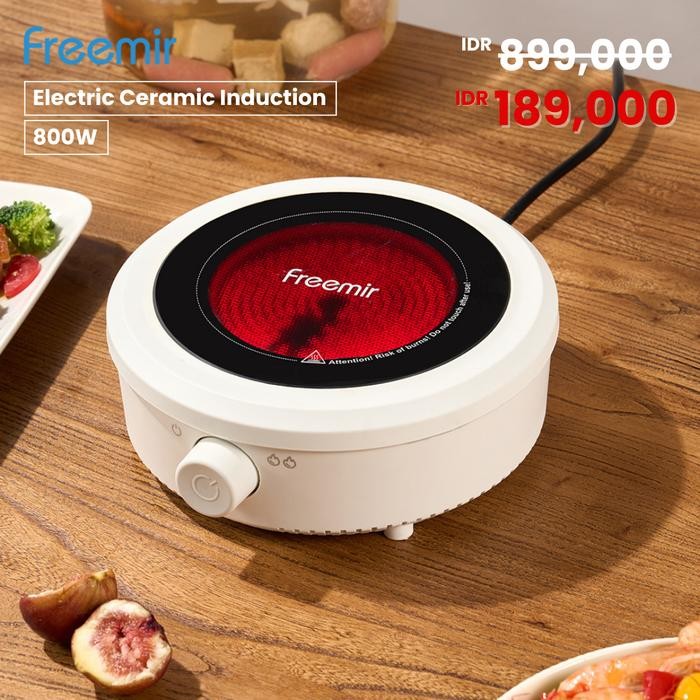 ELtoko- Freemir Kompor Listrik Mini Electric Cooker Kompor Listrik Keramik Praktis Multifungsi