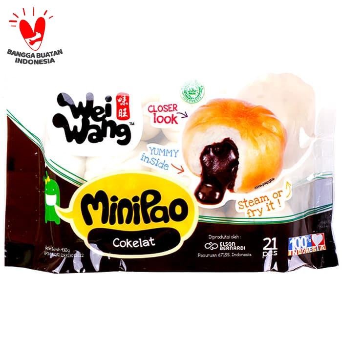 Eat,- Wei Wang Minipao Coklat 21 Pcs.