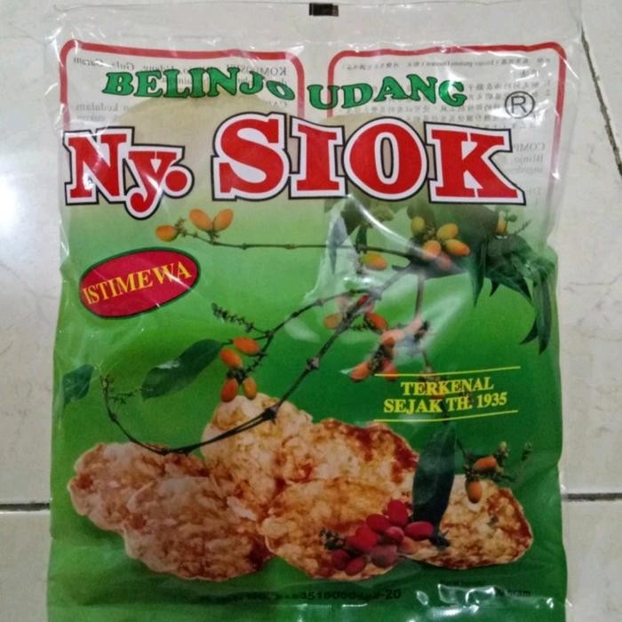 BebasOngkiirr- Emping Manis Belinjo Udang Ny Siok Mentah
