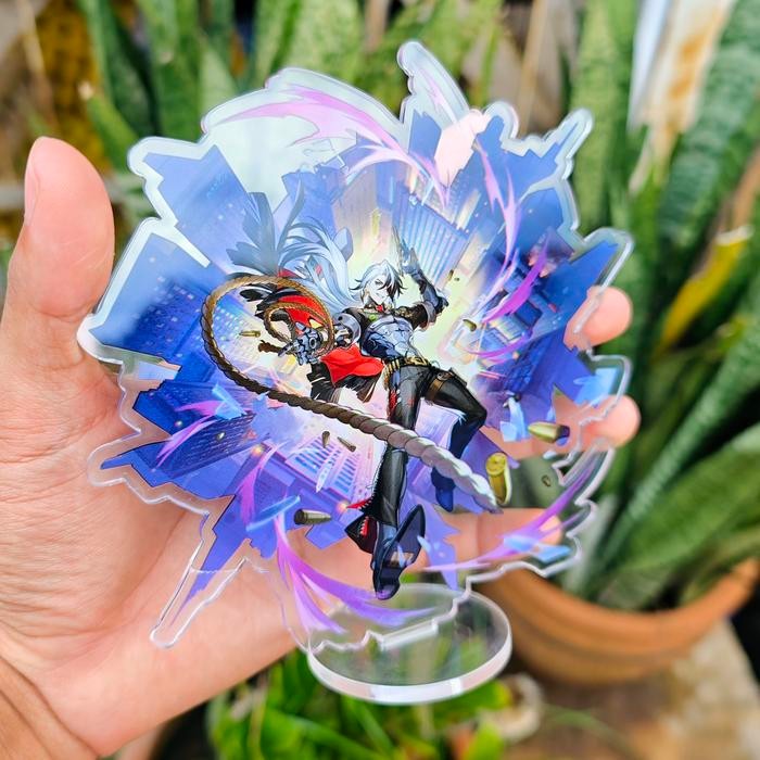 pf2j- Standee Akrilik Honkai Star Rail Acheron Figure Robin Sparkle Acrylic 15Cm Transparan