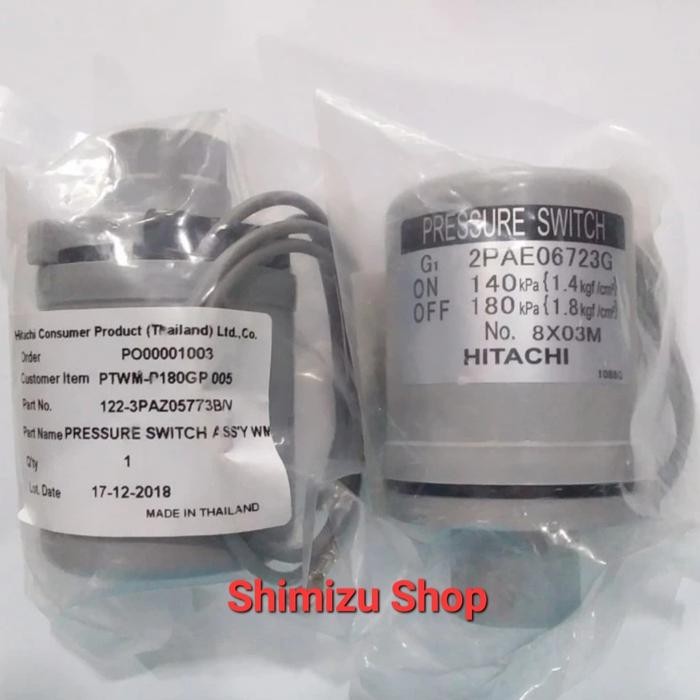 PRESSURE SWITCH POMPA HITACHI DTP300GX, DTPS300GX ORIGINAL