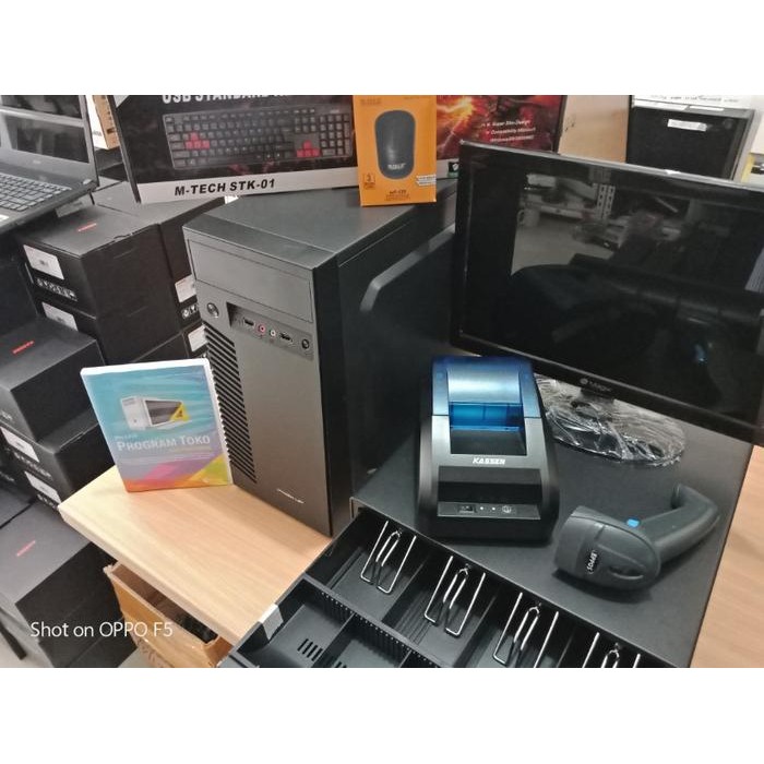 pc kasir branded pesanan khusus komplit cocok untuk minimarket sembako retail siap kerja