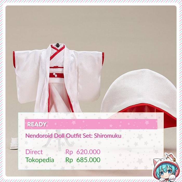 HOT SALE NENDOROID DOLL OUTFIT SET: SHIROMUKU TERMURAH