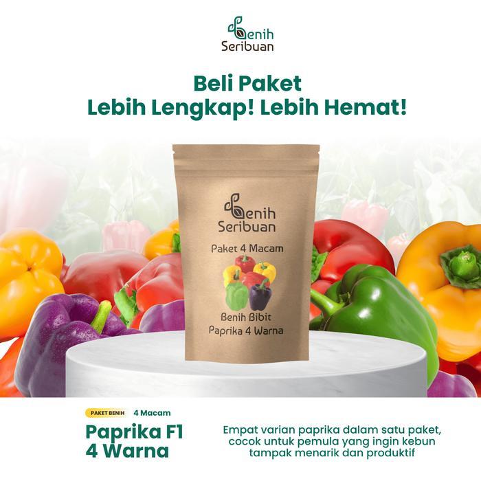BIBIT F1 BENIH PAPRIKA 4 MACAM BENIH SAYURAN PAKET PAPRIKA 4 WARNA SERIBUAN