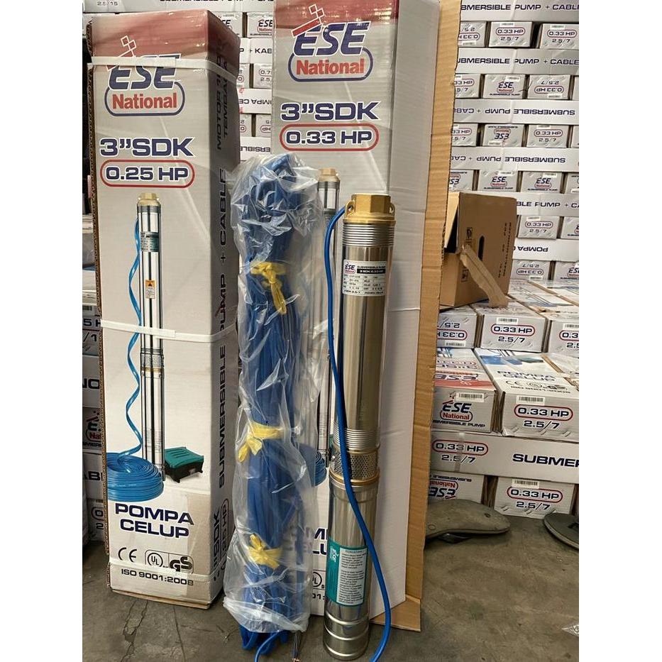 POMPA CELUP SUBMERSIBLE PUMP ESE NATIONAL 3" 1.5 HP