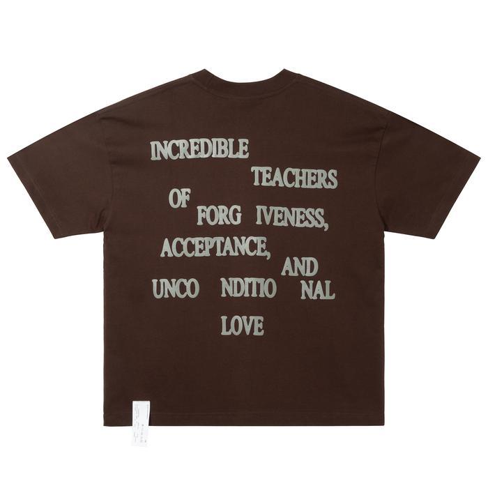 Eudaimonia Horse Dark Brown Boxy Oversized T Shirt Terlaris