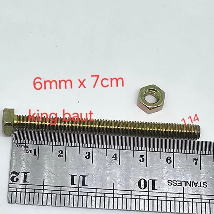BAUT 10 + MUR (6MM) X 7 CM