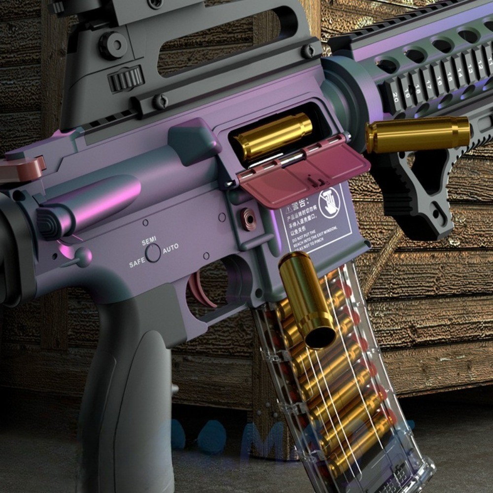 M4A1/M416 Electric Continuous Firing Shell Throwing Soft Bullet Toy Gun Assault Rifle Outdoor