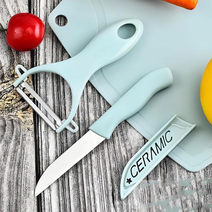 Pisau Set 3in1 / Talenan Pisau Peeler / Kitchenware Set Knife