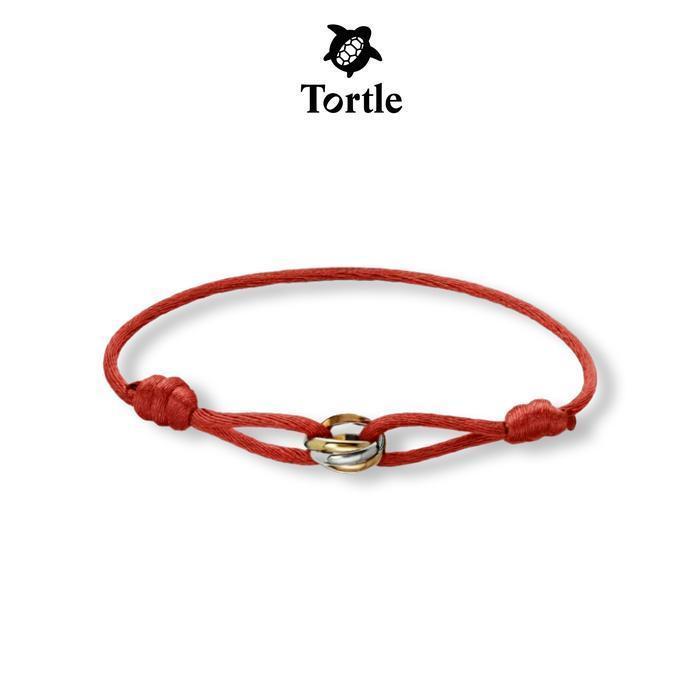 TORTLE - Trinity Bracelet Cord Gelang Titanium Wanita Perhiasan Gelang Mewah Fashion Premium Simple