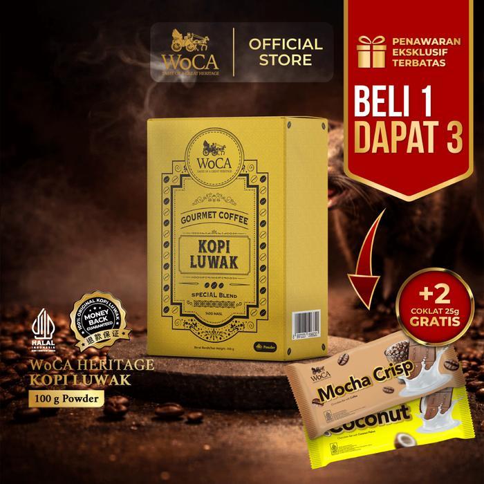 Woca Heritage Coffee Luwak Special Blend 100G Terbaru