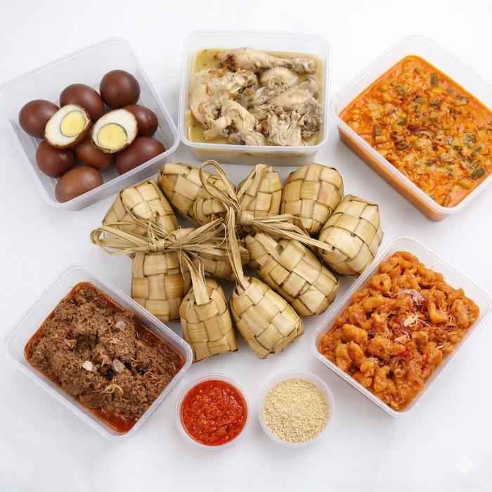 MENU LEBARAN - CATERING LEBARAN - MASAKAN LEBARAN - PAKET LEBARAN - AYAM OPOR - KETUPAT - RENDANG -