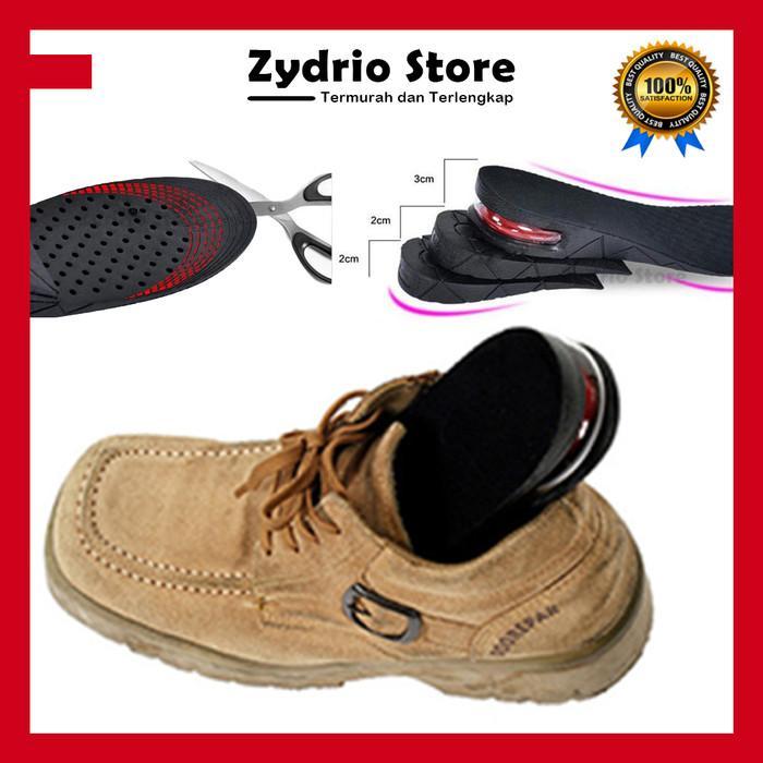 3 LAYER 7CM INSOLE SOL PU SEPATU PENAMBAH TINGGI BADAN WANITA PRIA