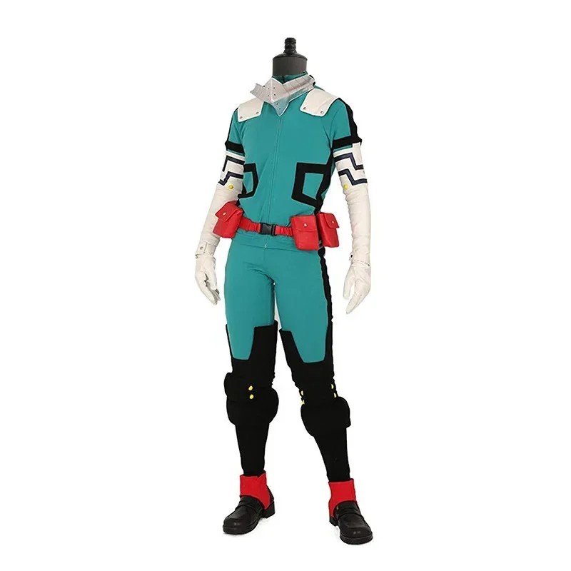 Cosplay Costume Anime My Hero Academia Midoriya Izuku Deku Battle Cosplay Boots Shoes Wig Unisex
