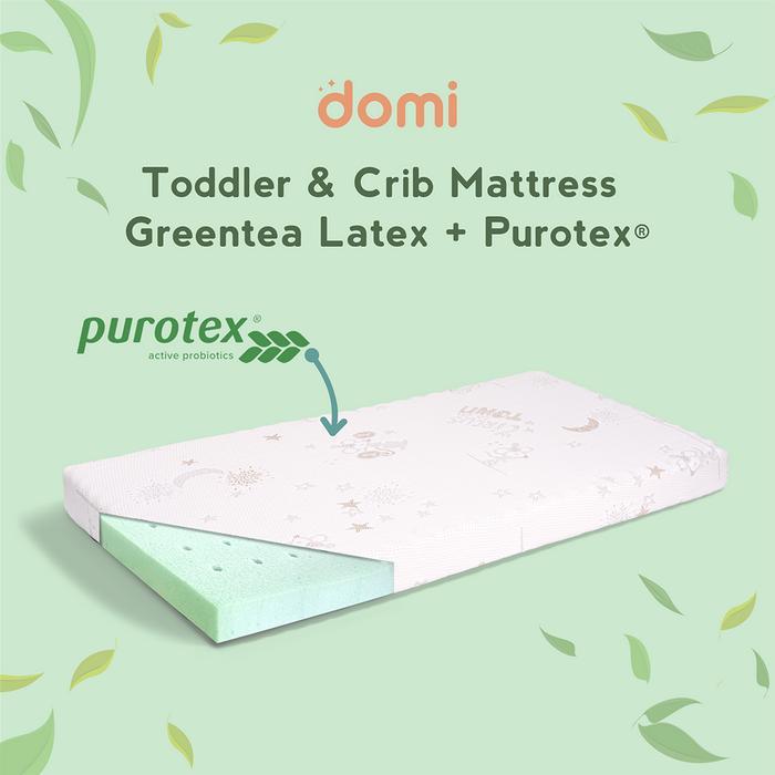 Kasur Bayi Domi Greentea Latex Purotex Ukuran 60x120
