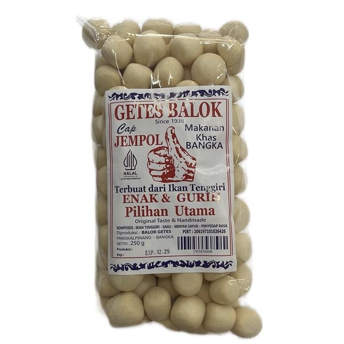 

ASLI Getas kerupuk ikan Cemilan Snack cap jempol bentuk persegi khas Bangka dari LCK READY STOCK