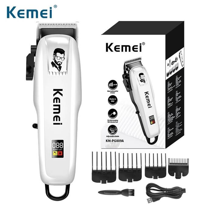 Bisa COD Kemei KM PG809A Hair Clippers Alat Mesin Cukur Rambut Kumis Jenggot Brewok