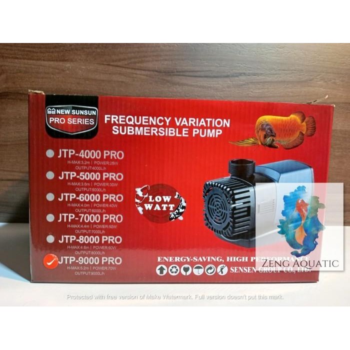 SUNSUN SUN SUN JTP7000 JTP 7000 50W POMPA KOLAM KOI HEMAT LISTRI BEST