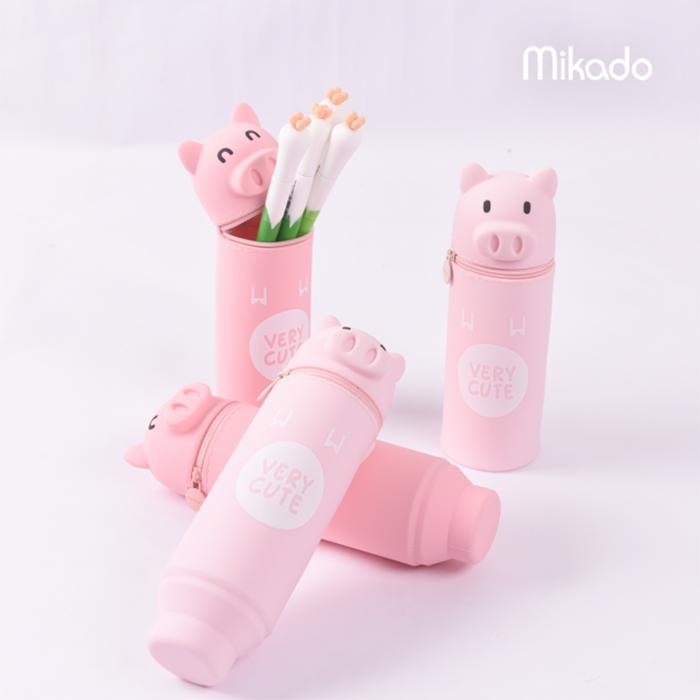 

Languo Pencil Case Naughty Pig Silicone / Kotak Pensil
