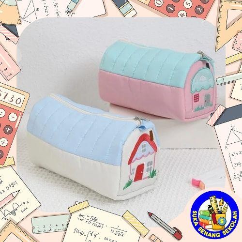 

Tempat Pensil Bentuk Rumah Aesthetic / Kotak Pensil Korean Style Sk0105