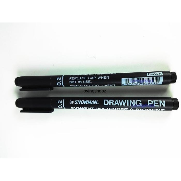 Pulpen Snowman Drawing Pen 0.2,Snowman 700 Drawing Pen 0.2