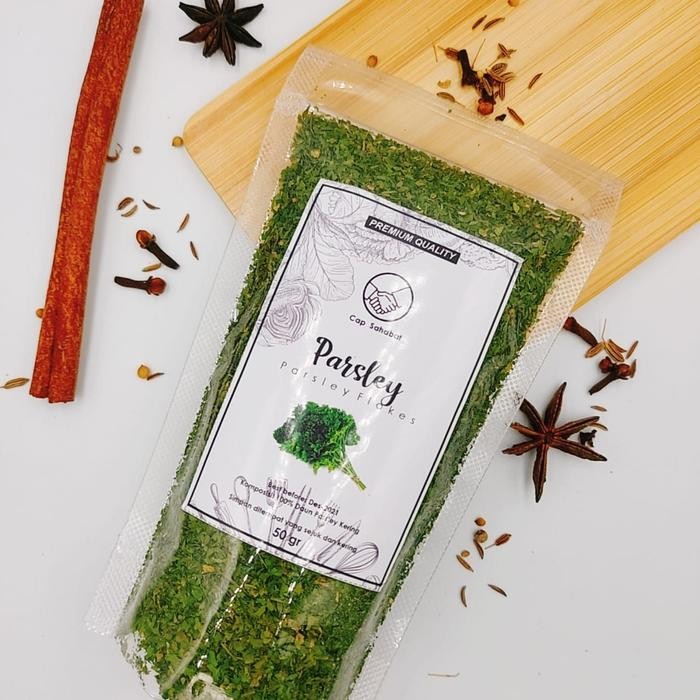 

Premium 50gr Daun Parsley / Peterseli / Parsley Kering / Rempah / JSR 100%