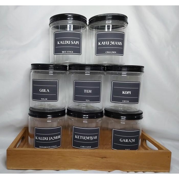 STICKER BUMBU DAPUR/PANTRY/LAUNDRY/WARNA/CUSTOM/STIKER AJA/LABEL BUMBU