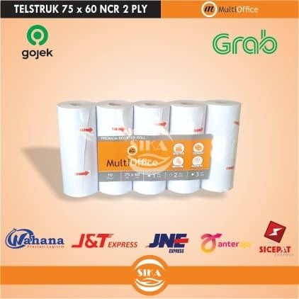 Pilihan- Kertas Kasir 75 X 60 Ncr 2 Ply Multioffice / Telstruk Ncr 2 Ply