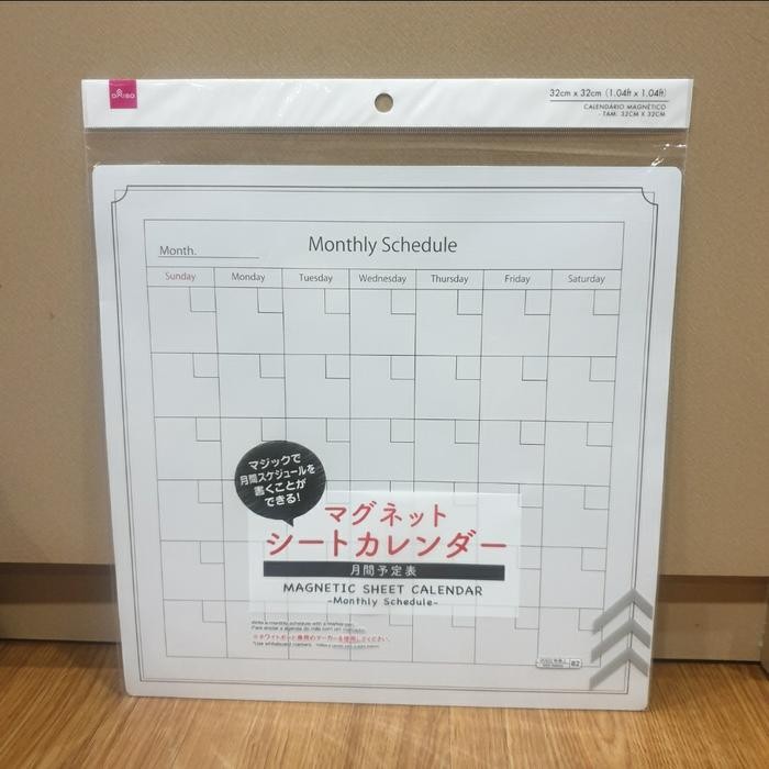 

Daiso Monthly Schedule Kalender Lembaran Agenda Jadwal Bulanan 32X32Cm