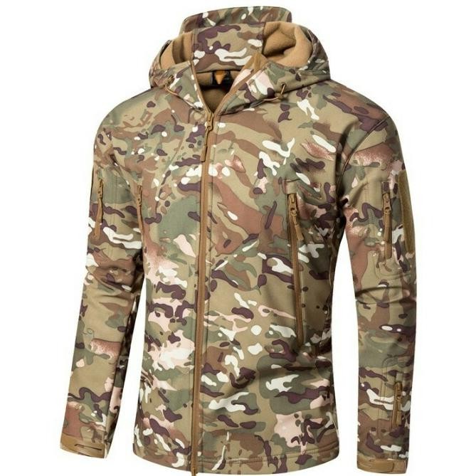 Bisa Grab Jaket Tactical Tad Waterproof Multicam