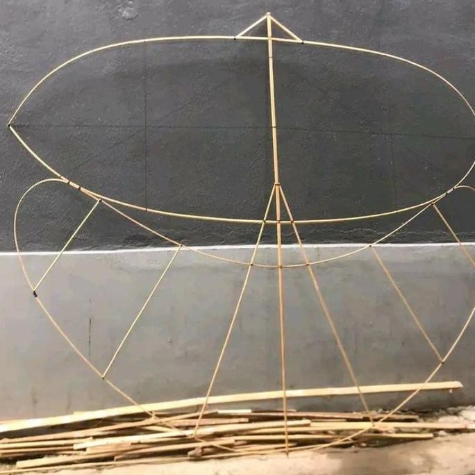 KERANGKA LAYANGAN PEGON 1 METER BONUS SENDAREN