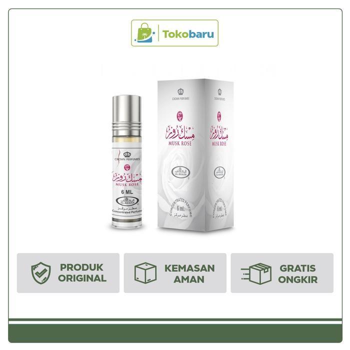 STOK TERBATAS Al Rehab Musk Rose 6ml Minyak Wangi Al Rehab Al Rehab Perfume Ori ZB525