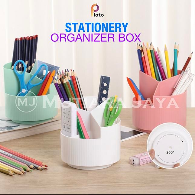 

PLATO Tempat Pensil ATK Meja Desk Organizer Tempat Alat Tulis