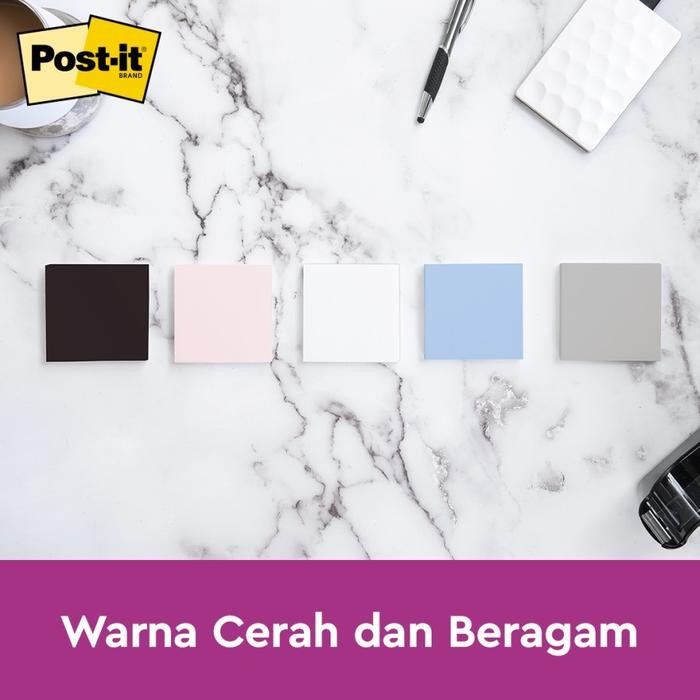 

3M Post-it Sticky Notes Simply Serene 654-5SSNE 5 Pad 3x3" memo 430lbr