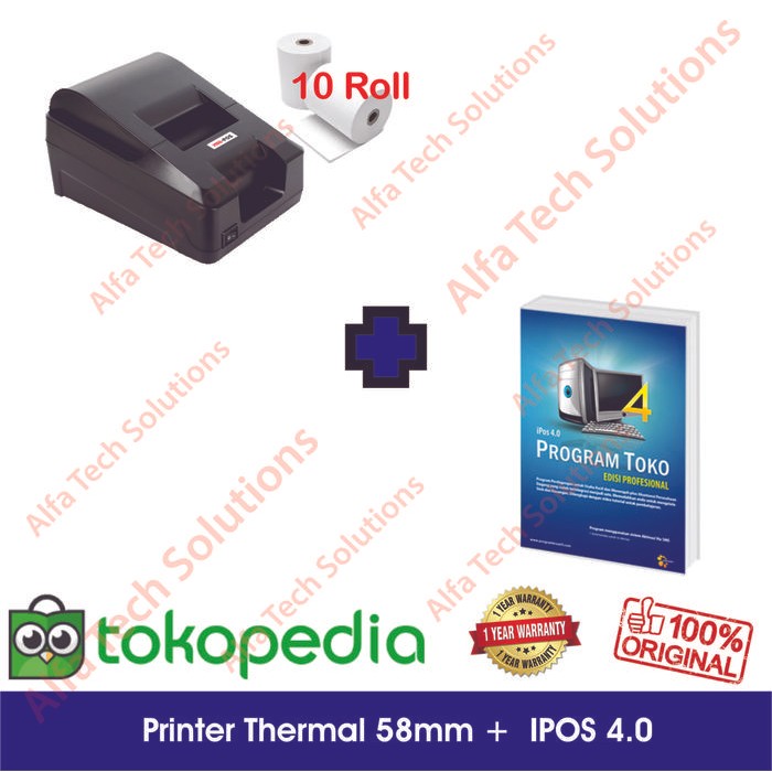 PAKET KOMPUTER KASIR TOKO MURAH 01 SOFTWARE PRINTER KASIR